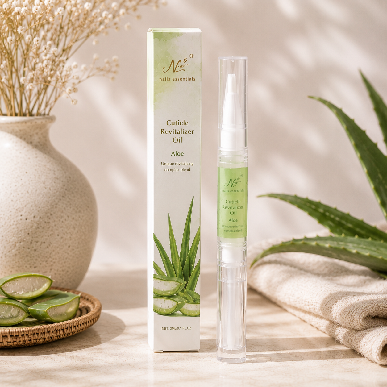 Aceite de cutículas aroma aloe vera