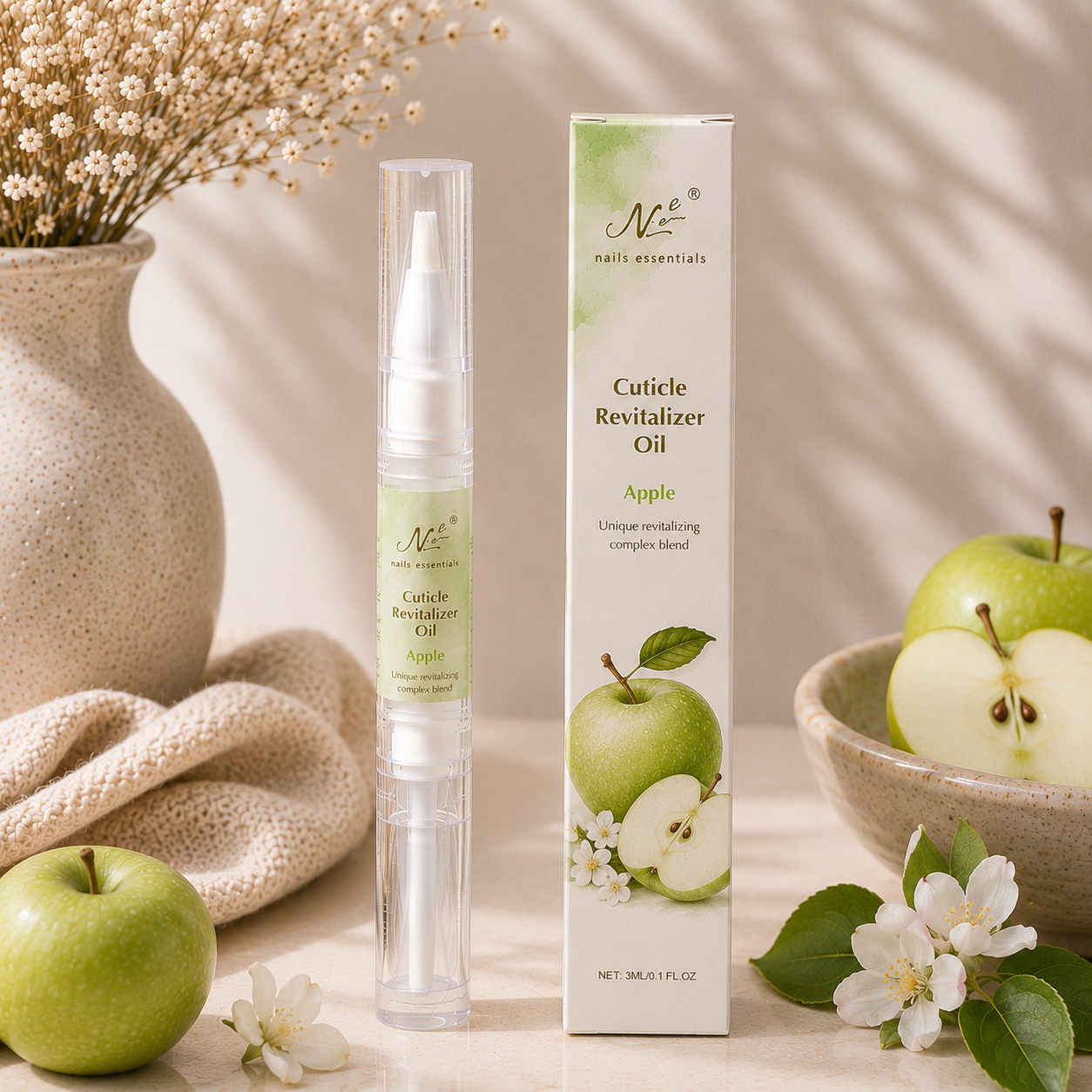Aceite de cutículas aroma manzana