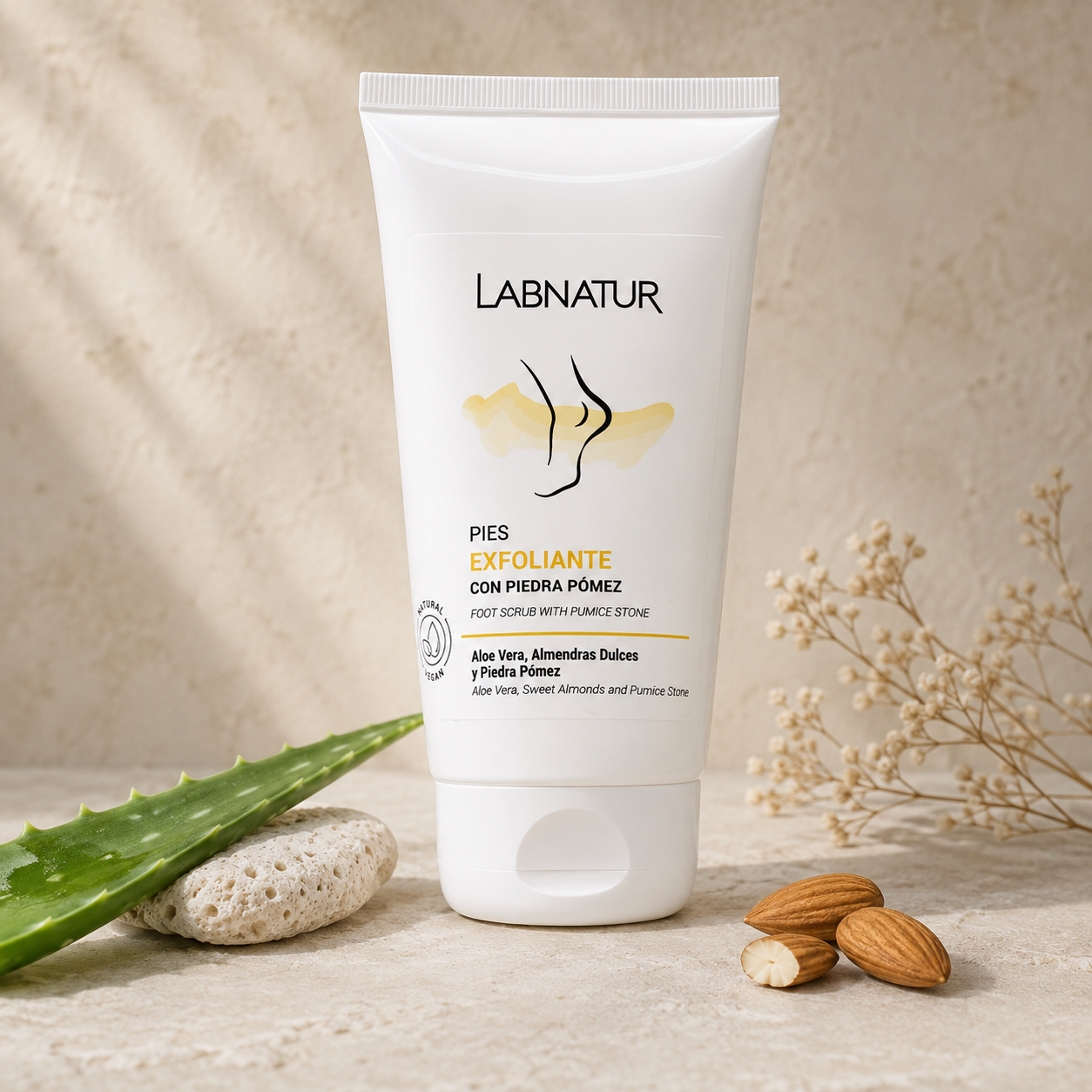 LABNATUR – Pies Exfoliante con Piedra Pómez